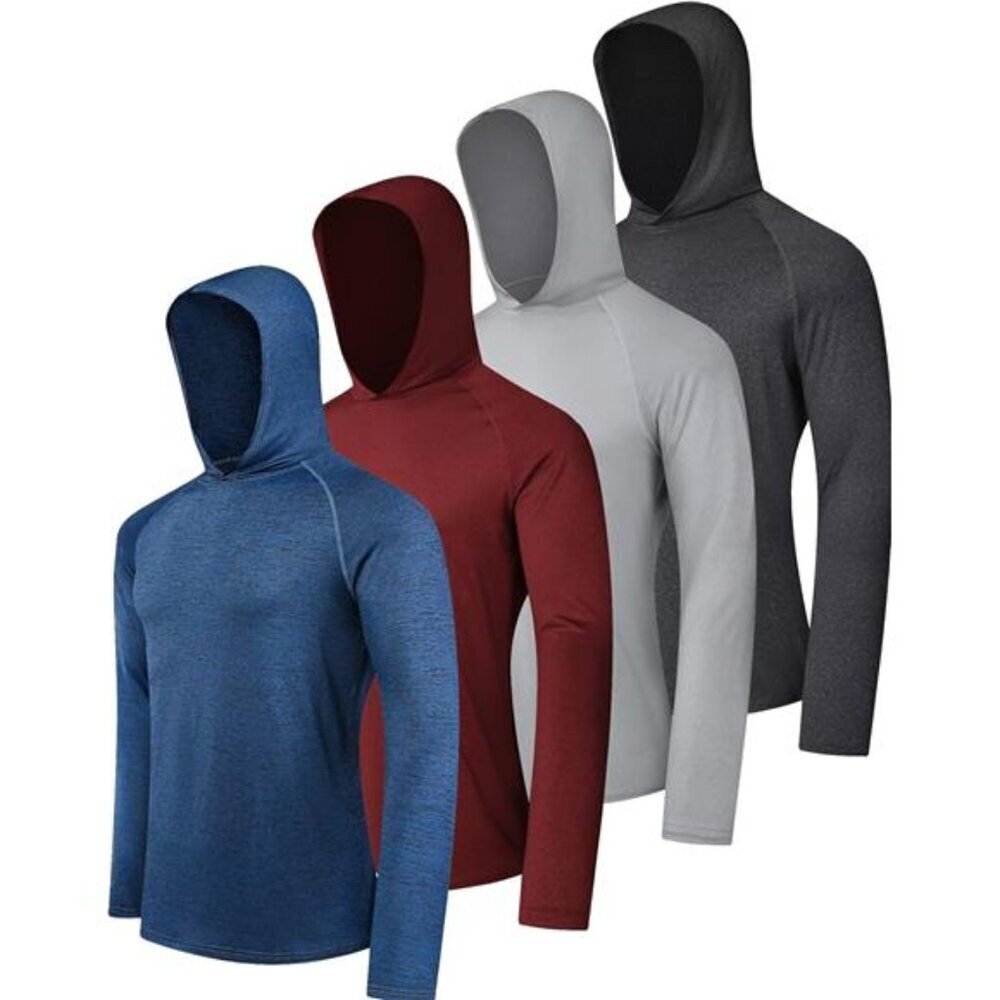Men's Athletic Hoodies Long Sleeve Fishing Shirts for Men UPF 50+ SPF